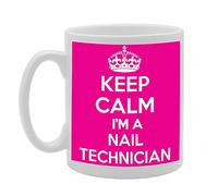 Coralgraph Inc MG1028 Keep Calm I'm A Nail Technician Novelty Gift Printed Tea Coffee Ceramic Mug