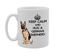 Coralgraph Inc MG1072 Keep Calm and Hug A German Shephard Novelty Gift Printed Tea Coffee Ceramic Mug