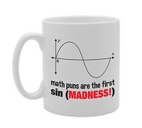 Coralgraph Inc MG2120 Math Puns are The First sin Madness! Novelty Gift Printed Tea Coffee Ceramic Mug