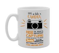 Coralgraph Inc MG2198 Life is Like A Camera, Focus, Capture, Develop Novelty Gift Printed Tea Coffee Ceramic Mug