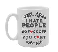 Coralgraph Inc MG2209 I Hate People Novelty Gift Printed Tea Coffee Ceramic Mug