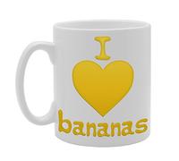 Coralgraph Inc MG239 I Love Bananas/Fruit Lover Novelty Gift Printed Tea Coffee Ceramic Mug
