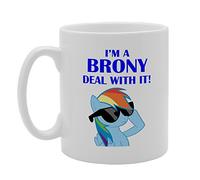 Coralgraph Inc MG2559 I'm A Brony Deal with It! Novelty Gift Printed Tea Coffee Ceramic Mug