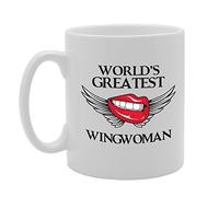 Coralgraph Inc MG3009 World's Greatest Wingwoman Novelty Gift Printed Tea Coffee Ceramic Mug