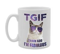 Coralgraph Inc MG3052 TGIF Thank God I'm Fabulous Novelty Gift Printed Tea Coffee Ceramic Mug