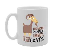 Coralgraph Inc MG3070 The More People I Meet, The More I Like Goats Novelty Gift Printed Tea Coffee Ceramic Mug