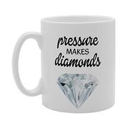 Coralgraph Inc MG3227 Pressure Makes Diamonds Novelty Gift Printed Tea Coffee Ceramic Mug