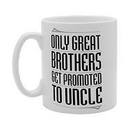 Coralgraph Inc MG3230 Only Great Brothers Get Promoted to Uncle Novelty Gift Printed Tea Coffee Ceramic Mug