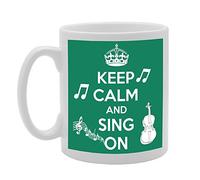 Coralgraph Inc MG351 Keep Calm and Sing ON Novelty Gift Printed Tea Coffee Ceramic Mug