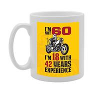 Coralgraph Inc MG3692 I'm Not 60 I'm 18 with 42 Years Experience Novelty Gift Printed Tea Coffee Ceramic Mug