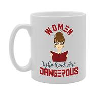 Coralgraph Inc MG3847 Geeky - Women Who Read are Dangerous Novelty Gift Printed Tea Coffee Ceramic Mug
