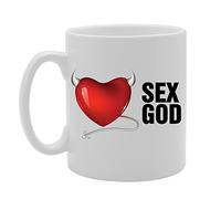 Coralgraph Inc MG4150 Sex God Novelty Gift Printed Tea Coffee Ceramic Mug