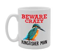 Coralgraph Inc MG4336 Beware Crazy Kingfisher Man Novelty Gift Printed Tea Coffee Ceramic Mug
