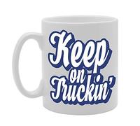 Coralgraph Inc MG450 Keep ON Truckin Novelty Gift Printed Tea Coffee Ceramic Mug