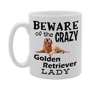 Coralgraph Inc MG4524 Beware! of The Crazy Golden Retriever Lady Novelty Gift Printed Tea Coffee Ceramic Mug