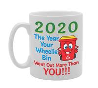 Coralgraph Inc MG4657 2020 The Year Your Wheelie Bin Went Out More Than You!!! Novelty Gift Printed Tea Coffee Ceramic Mug