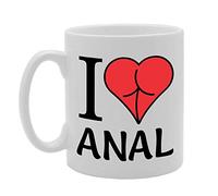 Coralgraph Inc MG4678 I Love Anal Novelty Gift Printed Tea Coffee Ceramic Mug