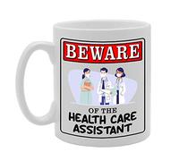 Coralgraph Inc MG4922 Beware of The Health Care Assistant Novelty Gift Printed Tea Coffee Ceramic Mug