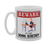 Coralgraph Inc MG4952 Beware of The School Secretary Novelty Gift Printed Tea Coffee Ceramic Mug
