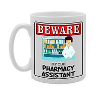 Coralgraph Inc MG4960 Beware of The Pharmacy Assistant Novelty Gift Printed Tea Coffee Ceramic Mug