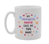 Coralgraph Inc MG5350 My Favourite Auntie gave me This Mug! Tea Novelty Gift Printed Tea Coffee Ceramic Mug