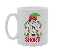 Coralgraph Inc MG5449 I'am Not an Elf I'm Just Short Tea Novelty Gift Printed Tea Coffee Ceramic Mug