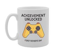 Coralgraph Inc MG5466 Achievement Unlocked First Fathers Day Tea Novelty Gift Printed Tea Coffee Ceramic Mug