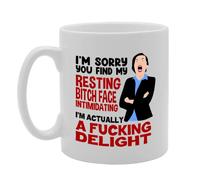 Coralgraph Inc MG5552 I'm Actually A F**King Delight Novelty Gift Printed Tea Coffee Ceramic Mug
