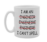 Coralgraph Inc MG630 i Can't Spell, Spelling Mistake Mug Novelty Gift Printed Tea Coffee Ceramic Mug