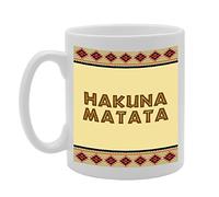 Coralgraph Inc MG830 The Lion King Inspired Hakuna Matata Novelty Gift Printed Tea Coffee Ceramic Mug
