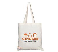 Coralgraph Inc TB137 GINGERS ARE PEOPLE TOO Novelty Present Gift Printed Eco-Friendly Stylish Long Handled Tote Shoulder Bag