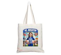 Coralgraph Inc TB1608 Ms Brighton Footie Fan Lady Girl Tote Bag - Eco-Friendly, Stylish, Long Handled, Perfect Novelty Gift