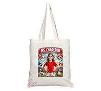 Coralgraph Inc TB1660 Ms Charlton Footie Fan Lady Girl Tote Bag - Eco-Friendly, Stylish, Long Handled, Perfect Novelty Gift