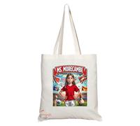 Coralgraph Inc TB1681 Ms Morecambe Footie Fan Lady Girl Tote Bag - Eco-Friendly, Stylish, Long Handled, Perfect Novelty Gift