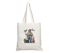 Coralgraph Inc TB1861 Mr Farmer Tote Bag - Gift for Farmers, Agricultural Workers, Farming Enthusiasts - Durable, Stylish, Eco-Friendly, Reusable, Spacious, and Lightweight