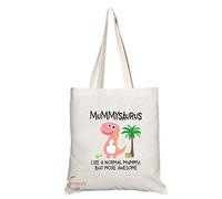 Coralgraph Inc TB752 Mummysaurus Like A Normal Mummy But More Awesome Novelty Present Gift Printed Eco-Friendly Stylish Long Handled Tote Shoulder Bag