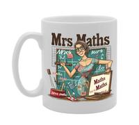 Coralgraph MG6018 Mrs Maths Mug - Designed for Math Teachers, Educators, Math Enthusiasts, Durable Ceramic, Dishwasher Safe