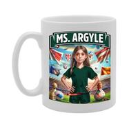 Coralgraph MG6384 Ms Argyle Novelty Gift Printed Tea Coffee Ceramic Mug for Footie Fan Ladies Girls