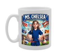 Coralgraph MG6384 Ms Chelsea Novelty Gift Printed Tea Coffee Ceramic Mug for Footie Fan Ladies Girls