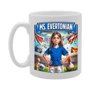 Coralgraph MG6384 Ms Evertonian Novelty Gift Printed Tea Coffee Ceramic Mug for Footie Fan Ladies Girls