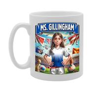 Coralgraph MG6384 Ms Gillingham Novelty Gift Printed Tea Coffee Ceramic Mug for Footie Fan Ladies Girls