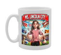 Coralgraph MG6384 Ms Lincoln Novelty Gift Printed Tea Coffee Ceramic Mug for Footie Fan Ladies Girls