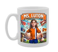 Coralgraph MG6384 Ms Luton Novelty Gift Printed Tea Coffee Ceramic Mug for Footie Fan Ladies Girls