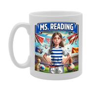 Coralgraph MG6384 Ms Reading Novelty Gift Printed Tea Coffee Ceramic Mug for Footie Fan Ladies Girls