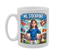 Coralgraph MG6384 Ms Stockport Novelty Gift Printed Tea Coffee Ceramic Mug for Footie Fan Ladies Girls