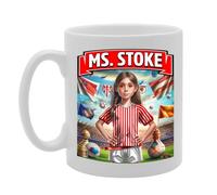 Coralgraph MG6384 Ms Stoke Novelty Gift Printed Tea Coffee Ceramic Mug for Footie Fan Ladies Girls