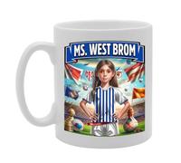 Coralgraph MG6384 Ms West Brom Novelty Gift Printed Tea Coffee Ceramic Mug for Footie Fan Ladies Girls