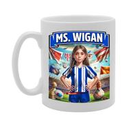 Coralgraph MG6384 Ms Wigan Novelty Gift Printed Tea Coffee Ceramic Mug for Footie Fan Ladies Girls