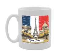 Coralgraph MG6441 - Novelty Gift Printed Coffee Ceramic Mug Featuring Paris 3 Design