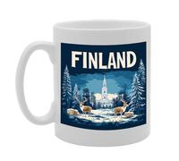 Coralgraph - Novelty Gift Printed Coffee Ceramic Mug Featuring Country Designs (Finland)